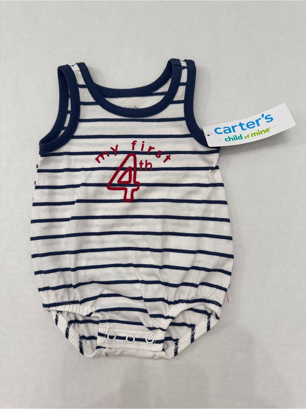 Carter's Child of MinePatriotic Newborn Bubble My First 4th of July Bodysuit